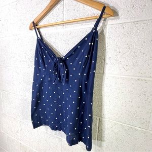 OLD NAVY Polka Dot Spaghetti Strap Cami Top Color Blue Size Small